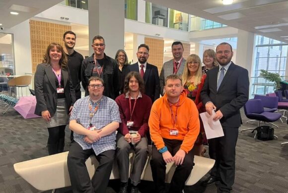 Back row, left to right: Dr. Elisa Vigna, Noam Devey, Mark Coles, Nadine Young, Dr Hefin David MS, Gerraint Jones-Griffiths, Angela Kenvyn, Andrea Meek, Jack Sargeant MS.  Front row, left to right: Jacob Meighan, Tyler Savory, Andrew Worsey.